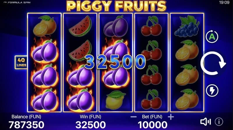 Piggy Fruits - kombinim i derrave kursimtarë dhe shenjave të frutave